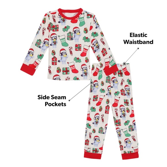 NWT Bluey Family Sleep Men's 2-Piece Pajama Set - Picture 4 of 6